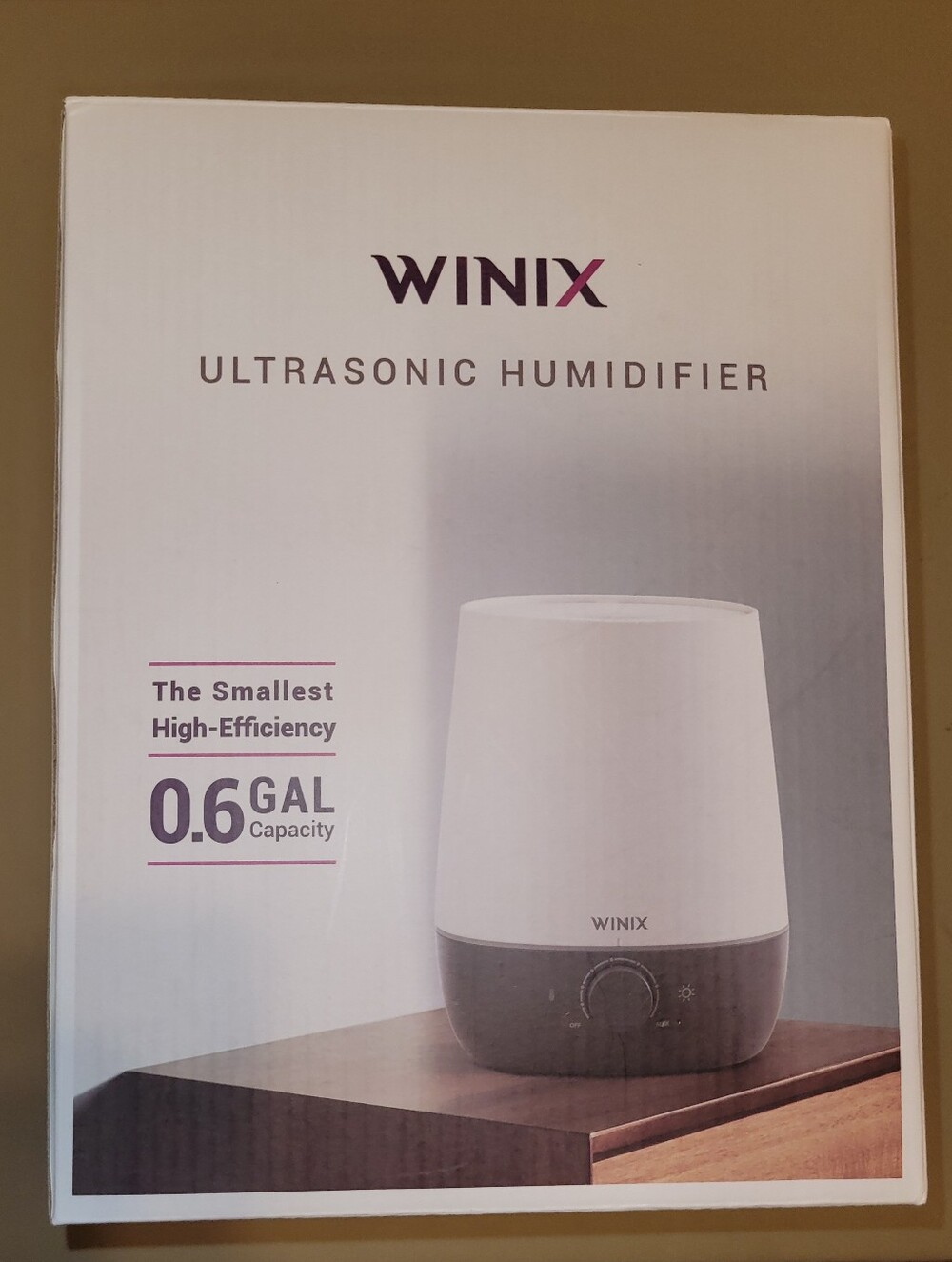 NIB - Winix Ultrasonic Humidifier - White & Dark Gray
